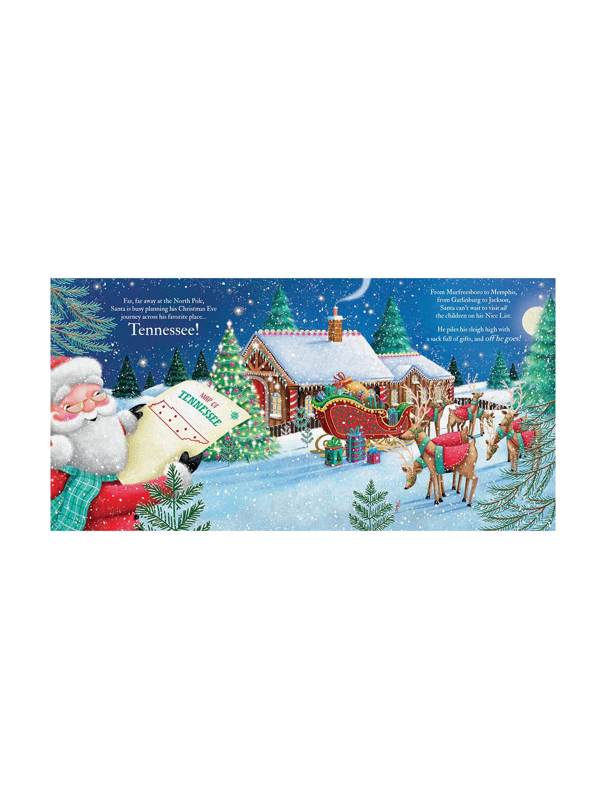 'Twas The Night Before Christmas in Tennessee Book