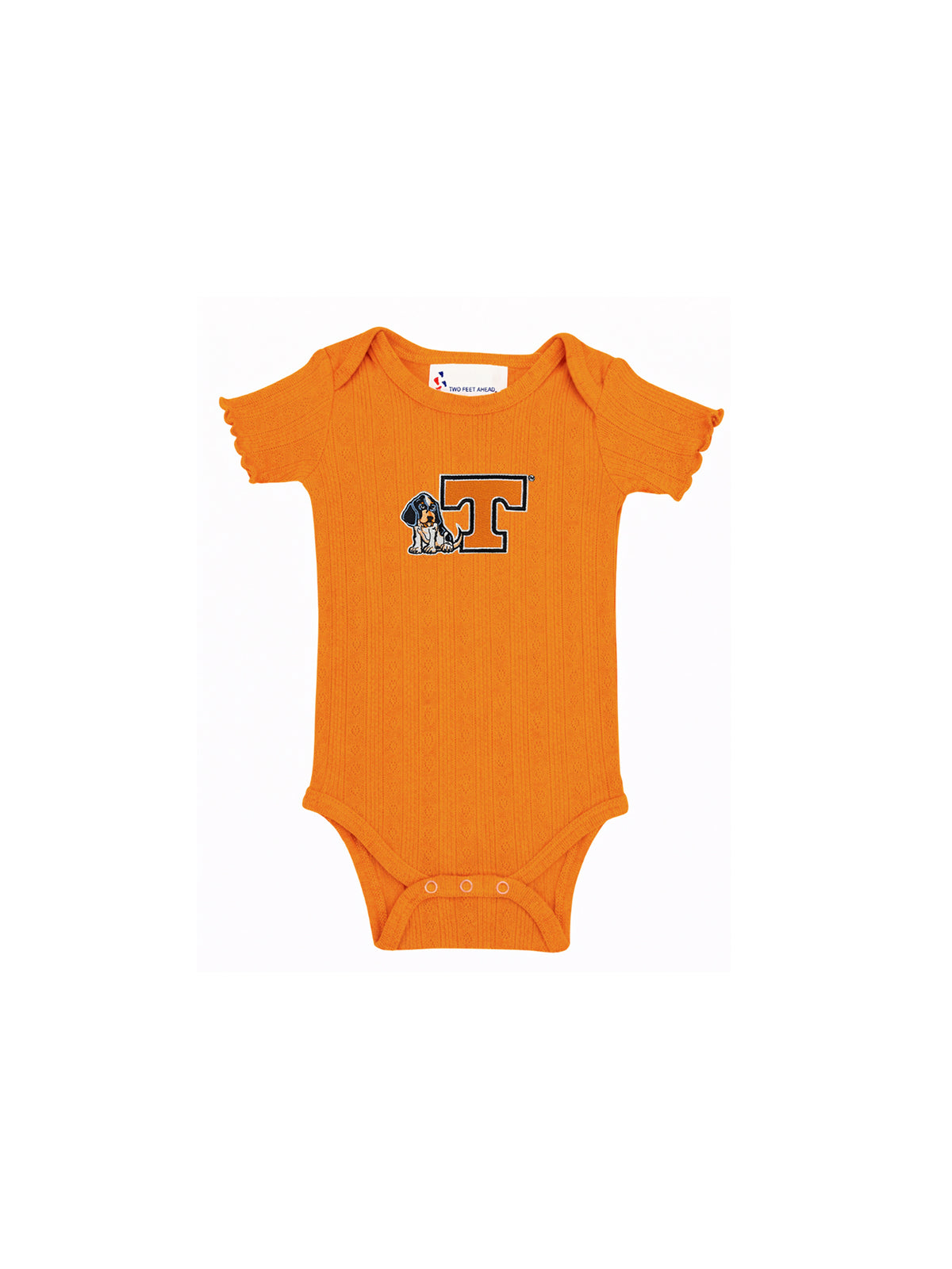 Two Feet Ahead Tennessee Smokey Orange Pointelle Creeper