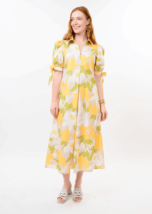 Uncle Frank Big Bloom Dress butter