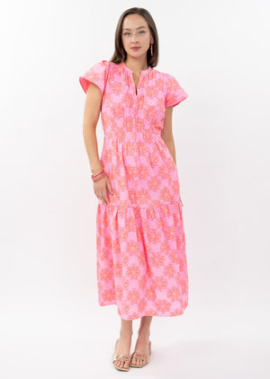 Uncle Frank Clip Daisy Maxi Dress pink 