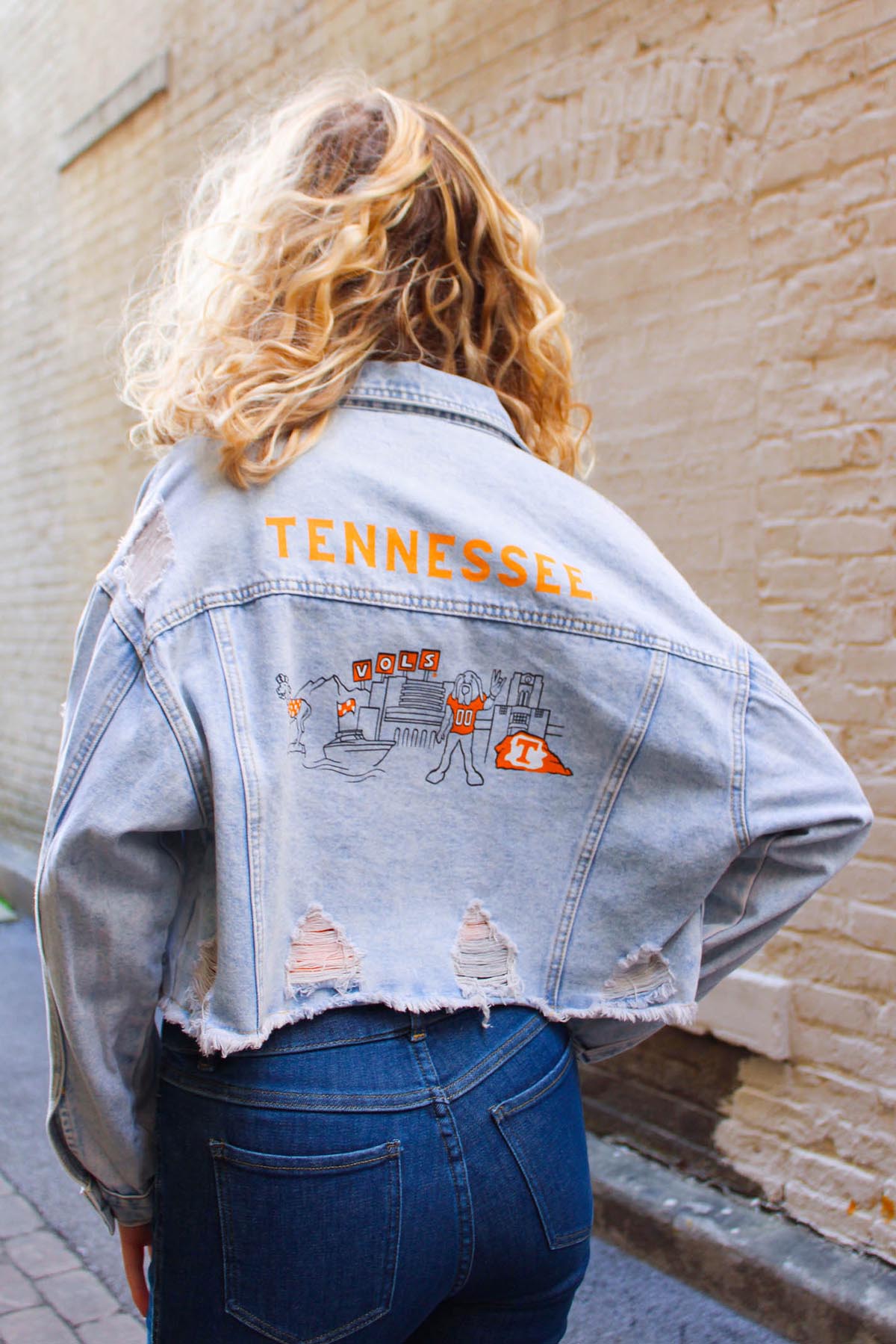 University of Tennessee Campus Classic Skyline Denim Jacket Tennessee Vols Game Day