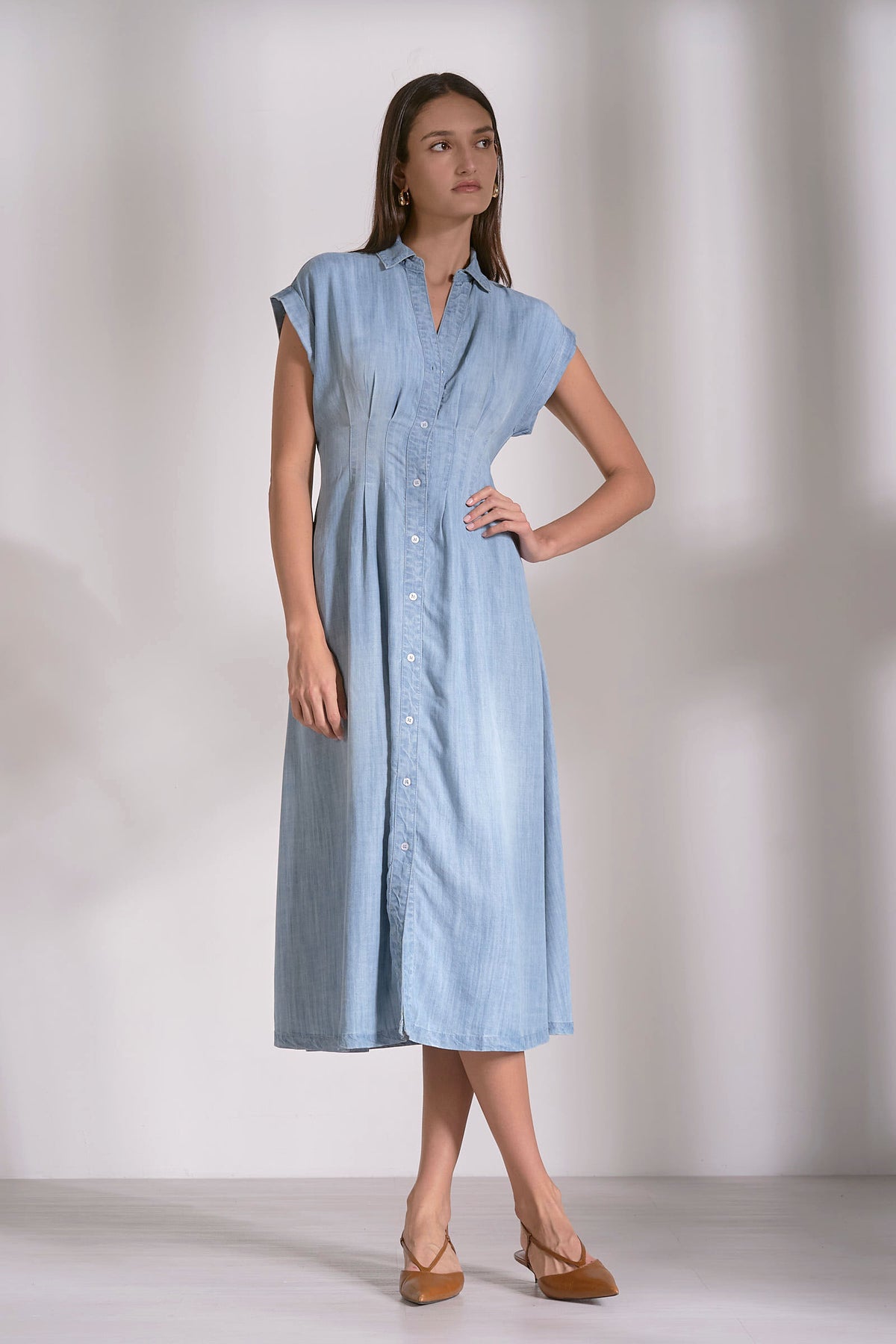 soft denim summer dress Mountain Warehouse Tulum Women's Denim Dress - Blue