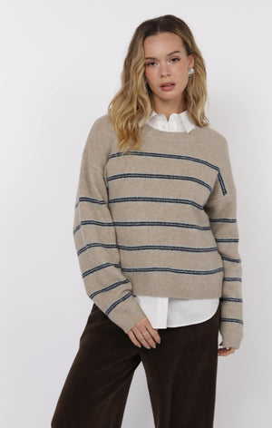 Hudson 2Tone Stripes Sweater