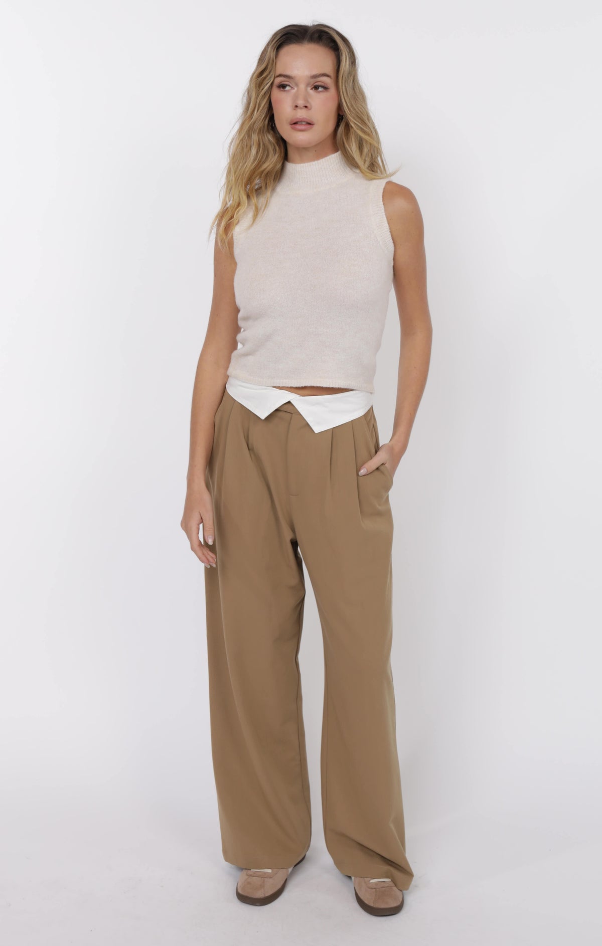 Brianna Turtleneck Sweater Tank