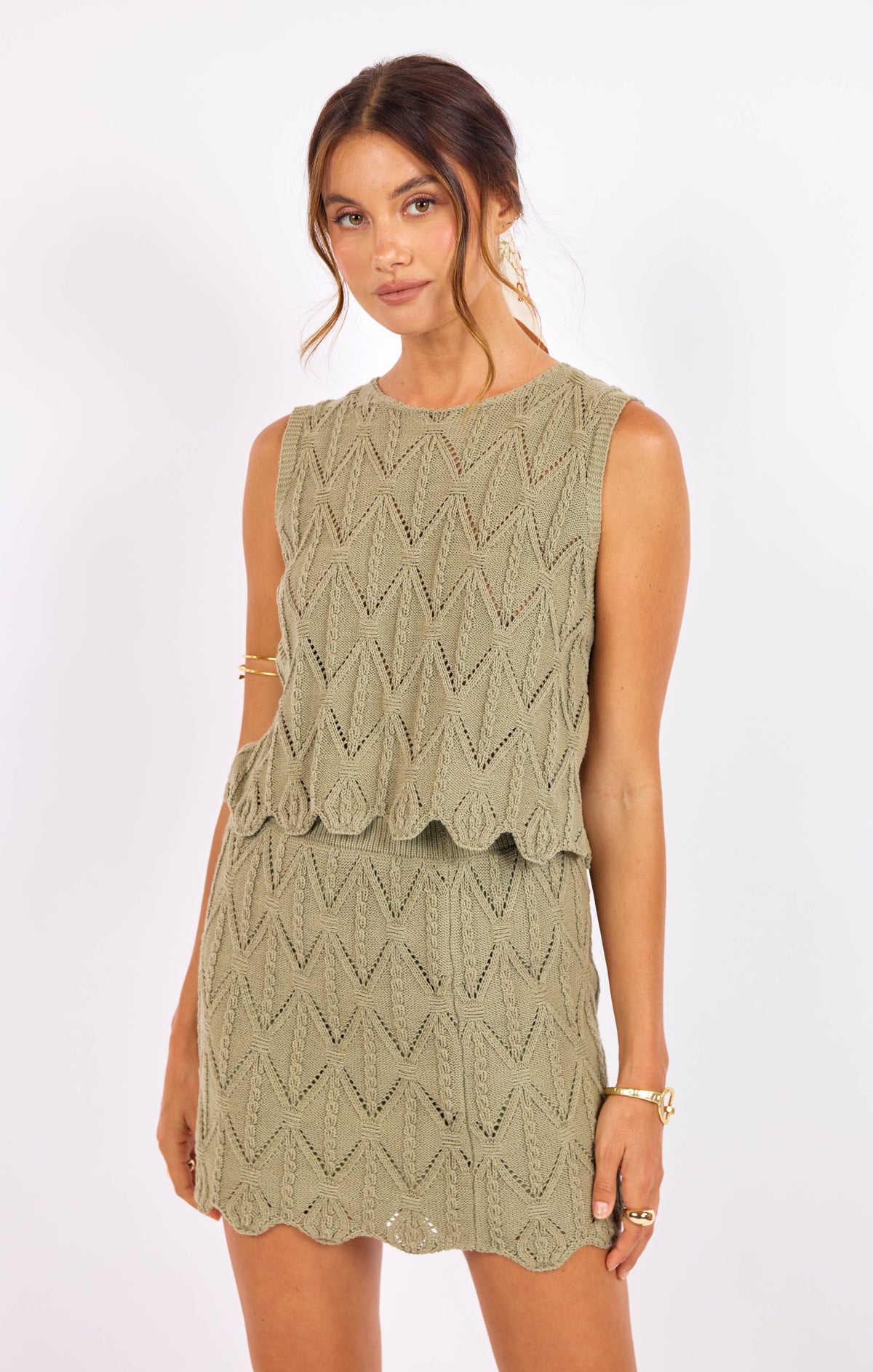 succulent sweater Succulent Sweater Tank SAGE / XS
