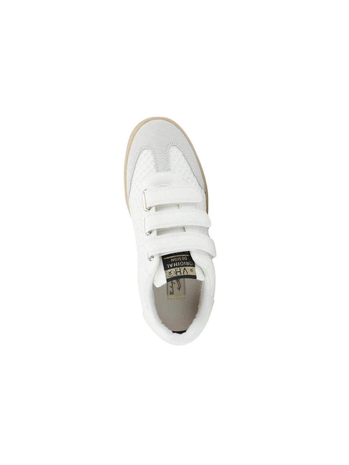 Vintage Havana Ease 6 Mesh Velcro Sneaker in white