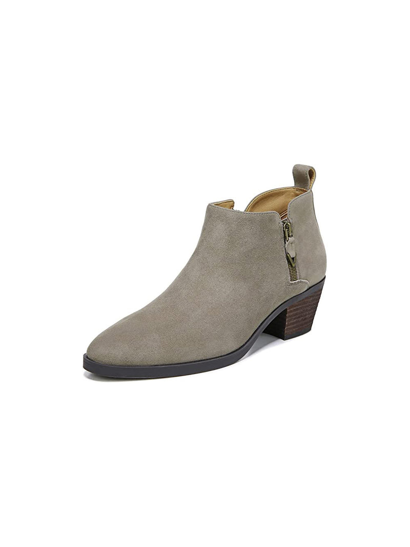 vionic cecily suede ankle boots in stone