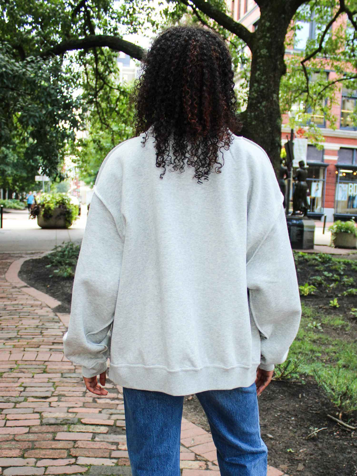 LivyLu Tennessee Vols Tall Boy Reversible Mock Neck Sweatshirt