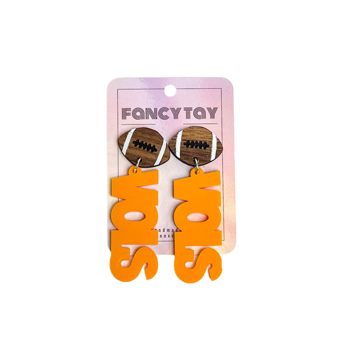 Vols Football Dangle Earrings