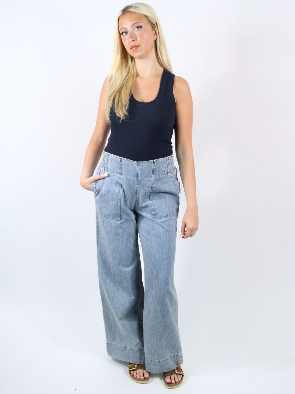 We The Free Breezy Denim Pull On Dusk