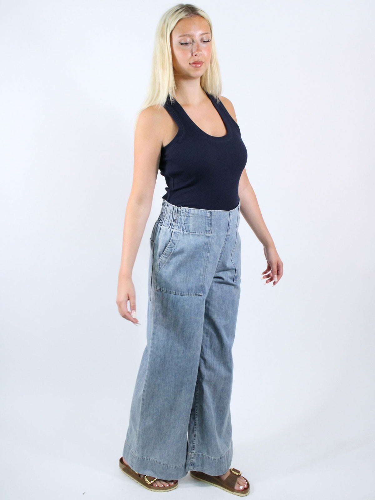We The Free Breezy Denim Pull On Dusk