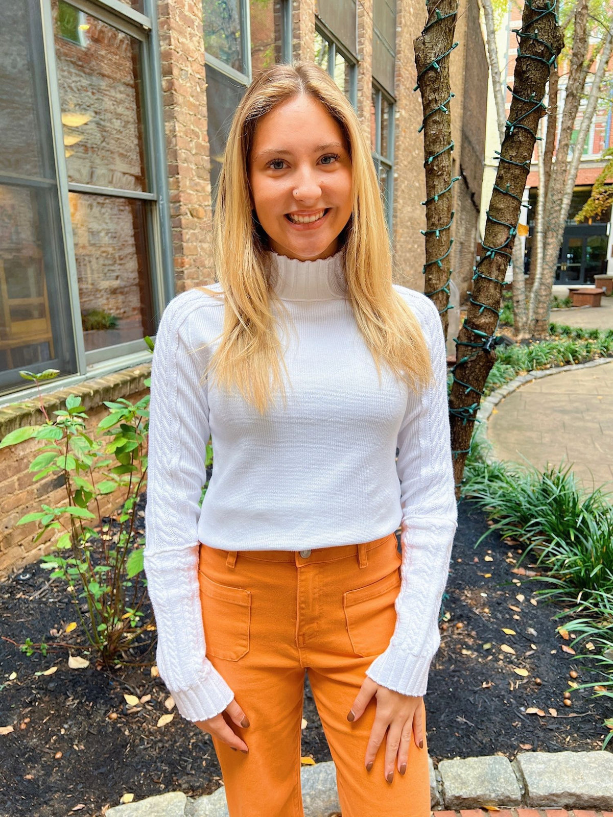 We The Free Breezy Swit Sweater Top ivory