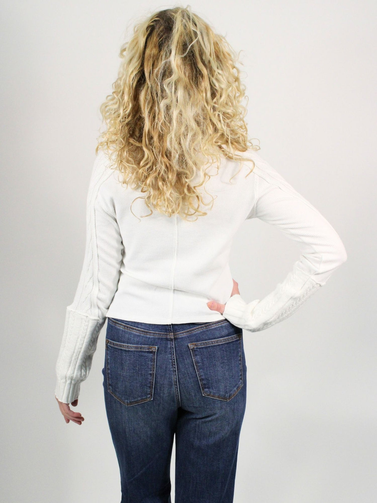 We The Free Breezy Swit Top Ivory