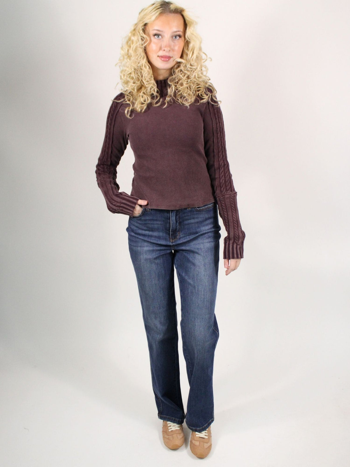 We The Free Breezy Swit Top Vintage Grape