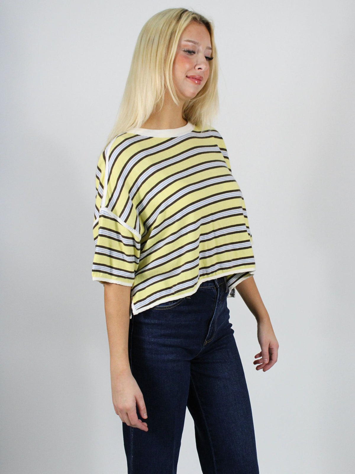 we the free clean rugby tee yellow combo