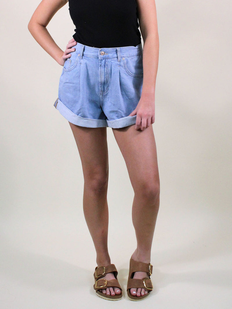 We The Free Danni Denim Shorts Open Sky