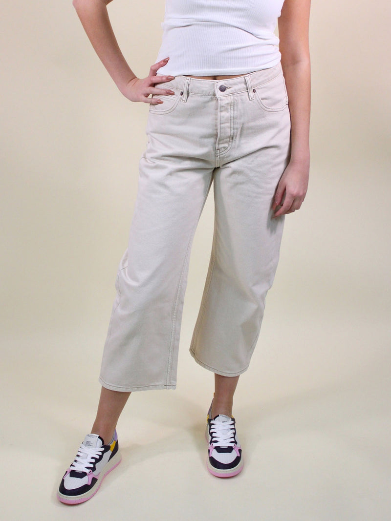 We The Free Deep Trance Dropped Boyfriend Jeans Casual Khaki