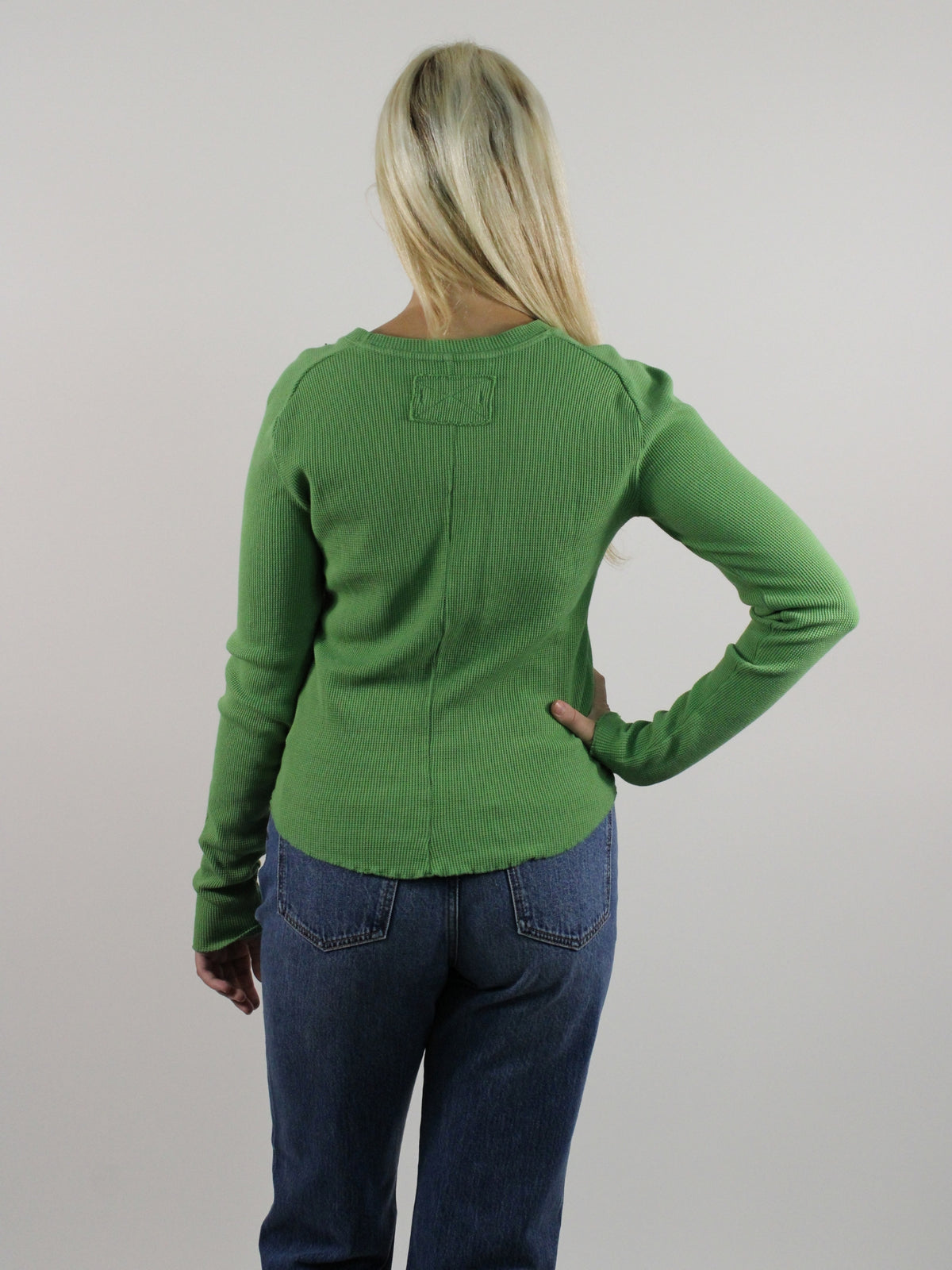We The Free Easy Does It Long Sleeve Tee jade