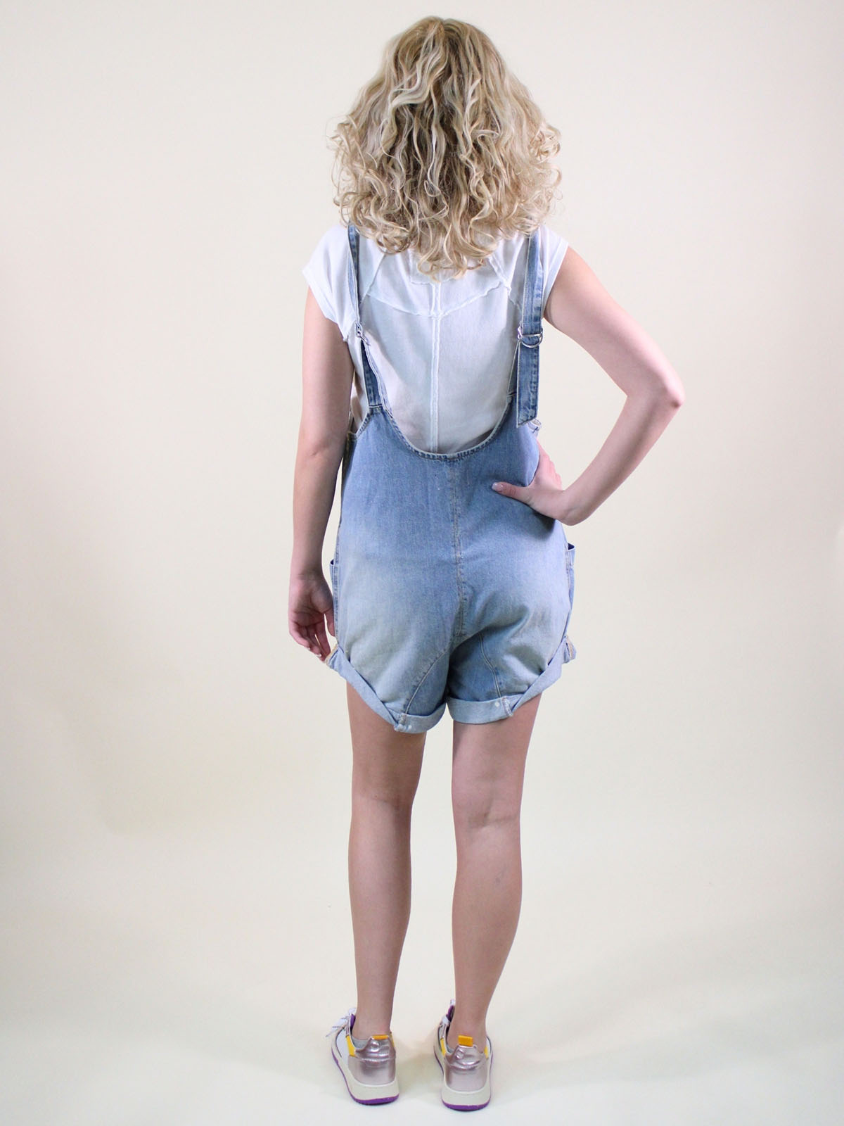 We The Free High Roller Denim Shortall Bright Eyes