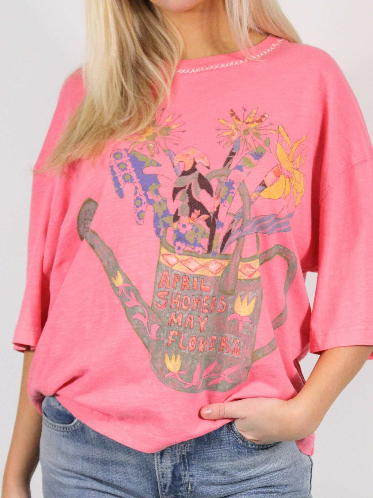 we the free in spring tee pink poppy combo