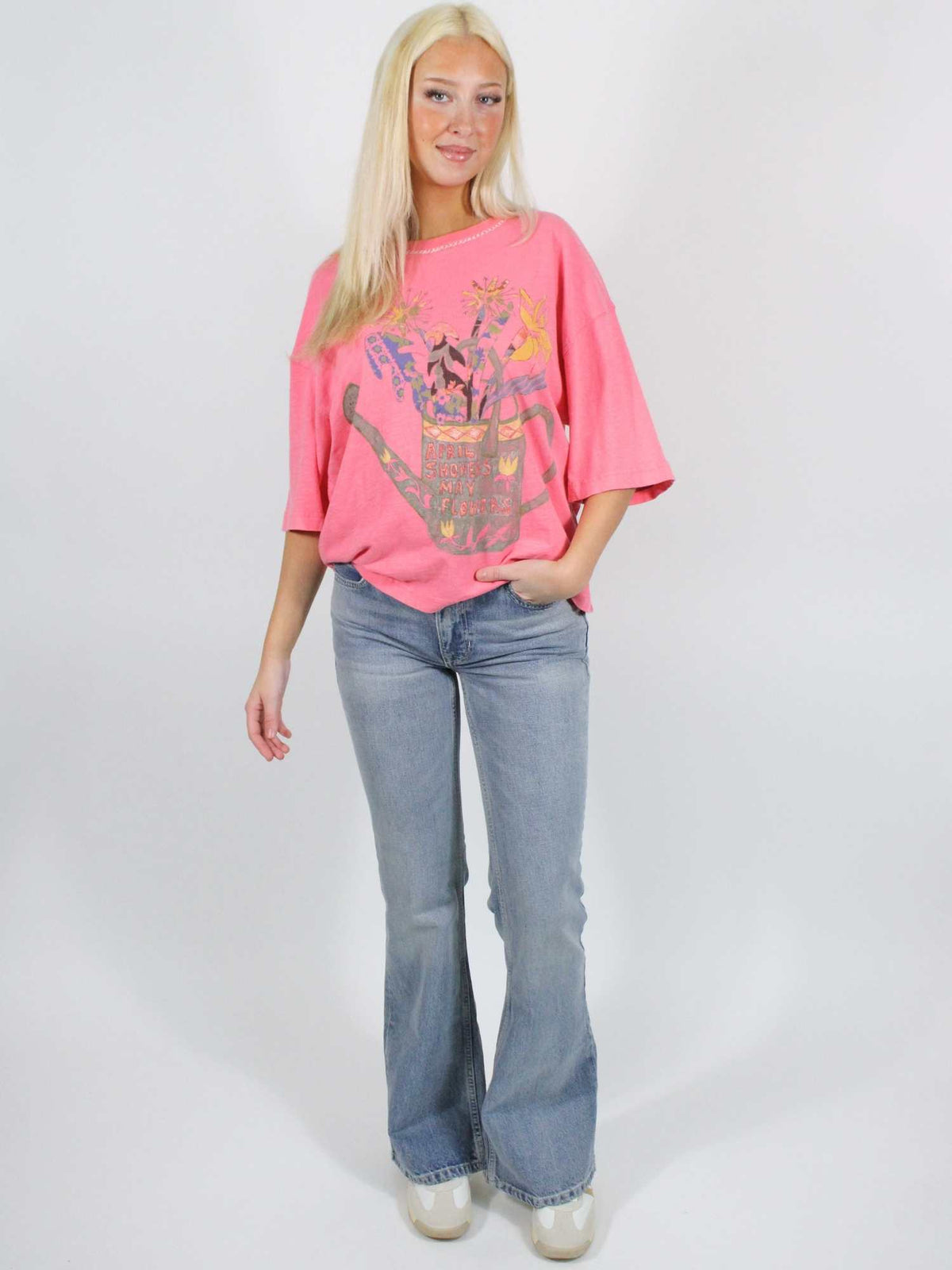 we the free in spring tee pink poppy combo