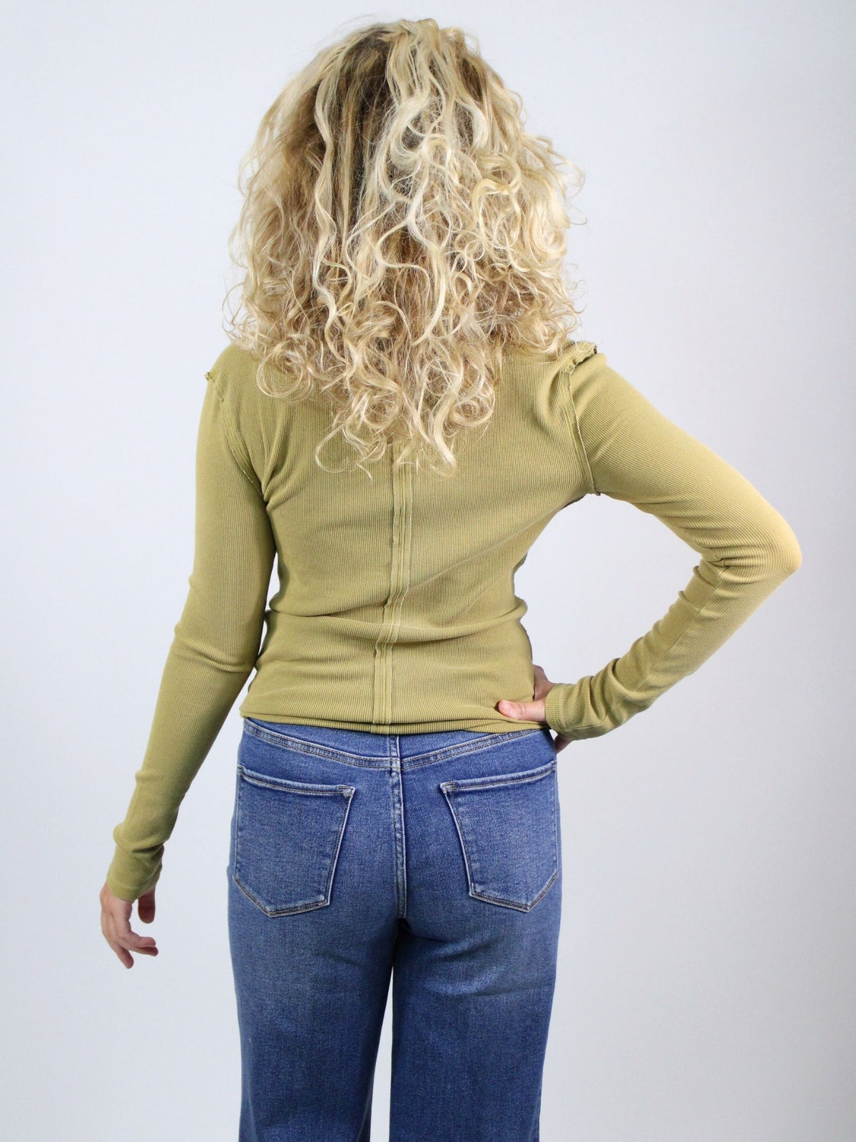 We The Free Jamie Long Sleeve Henley Dried Tobacco