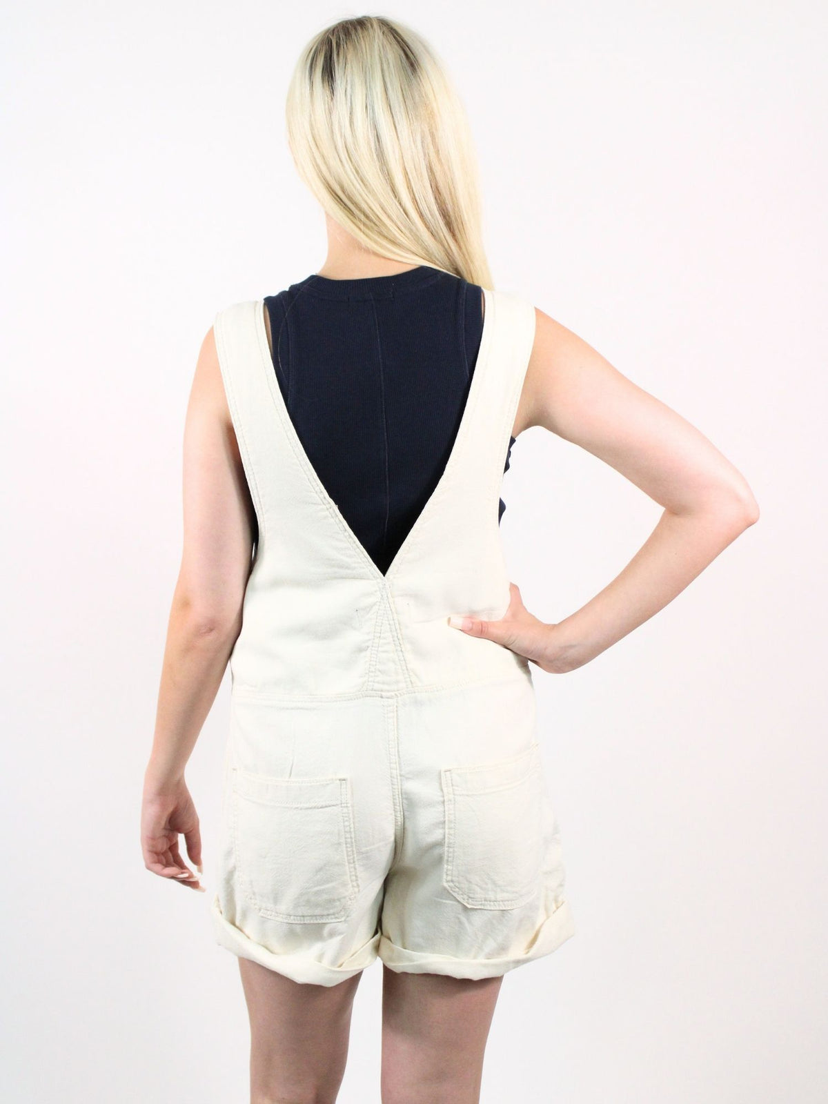 We The Free Jude Denim Shortall Ecru