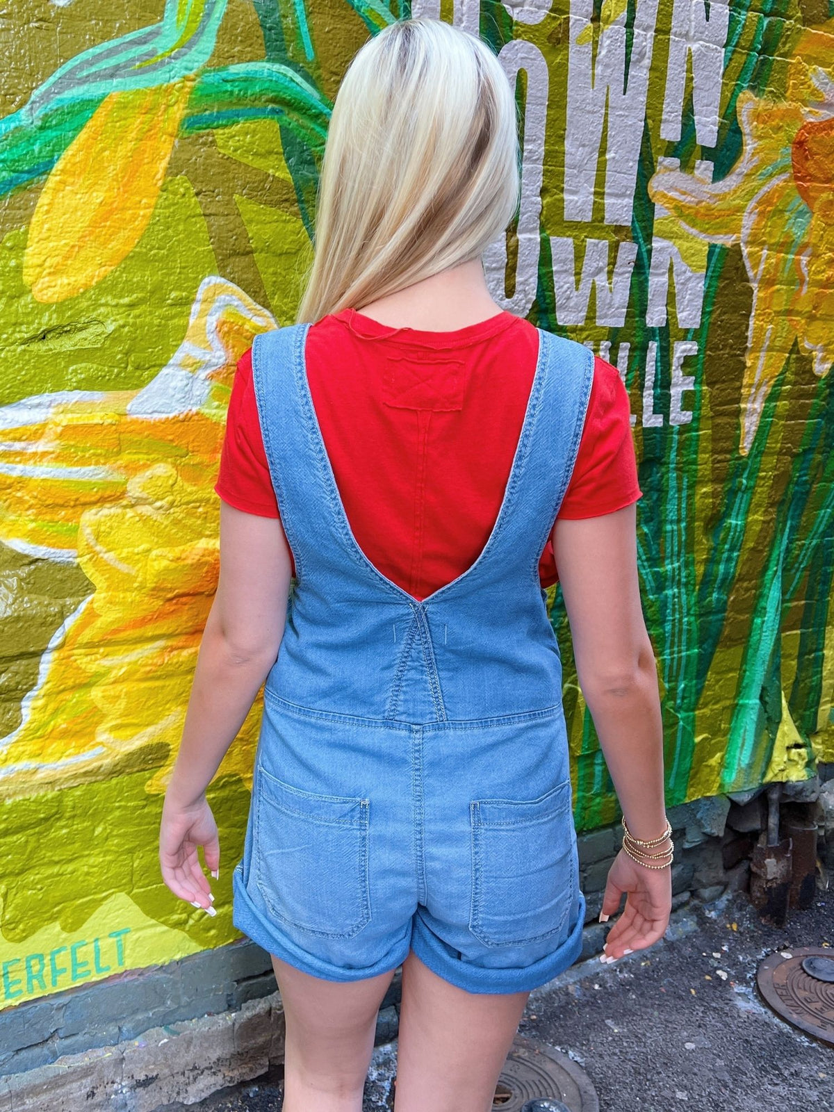 We The Free Jude Denim Shortall Light Indigo