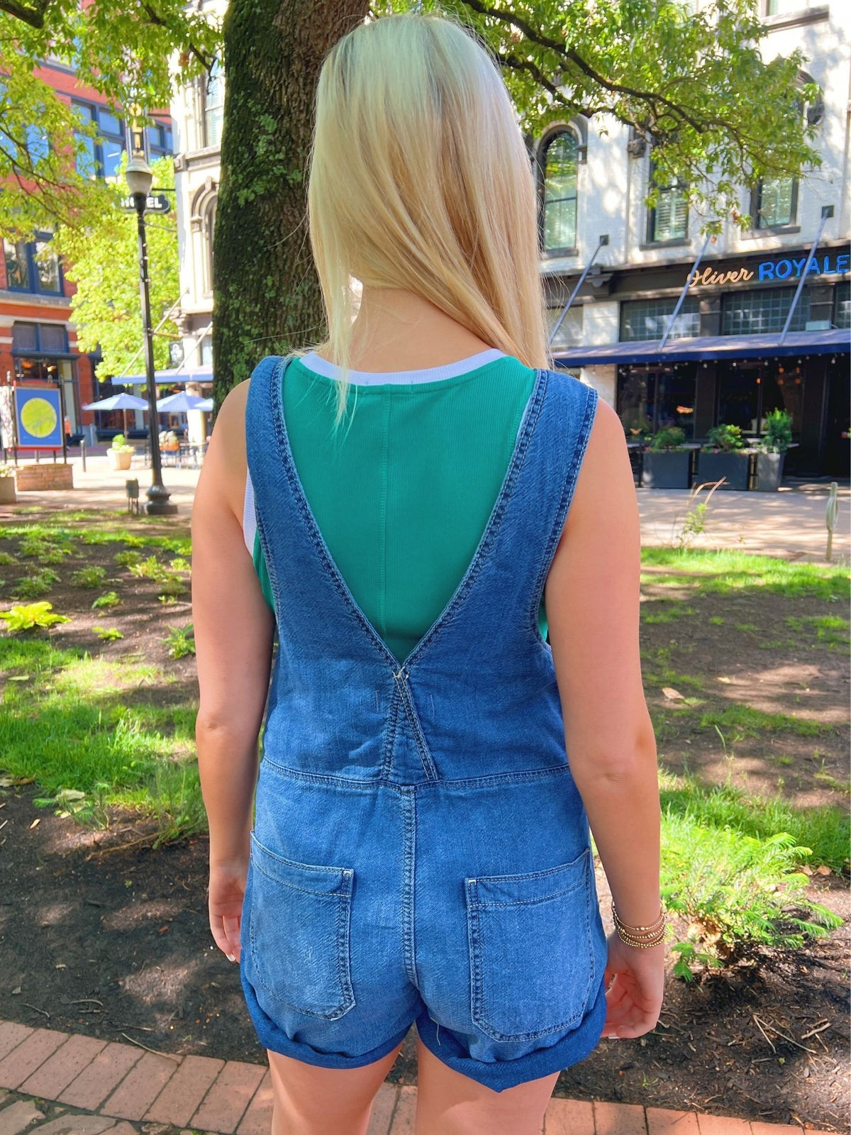 We The Free Jude Denim Shortall Mid Indigo