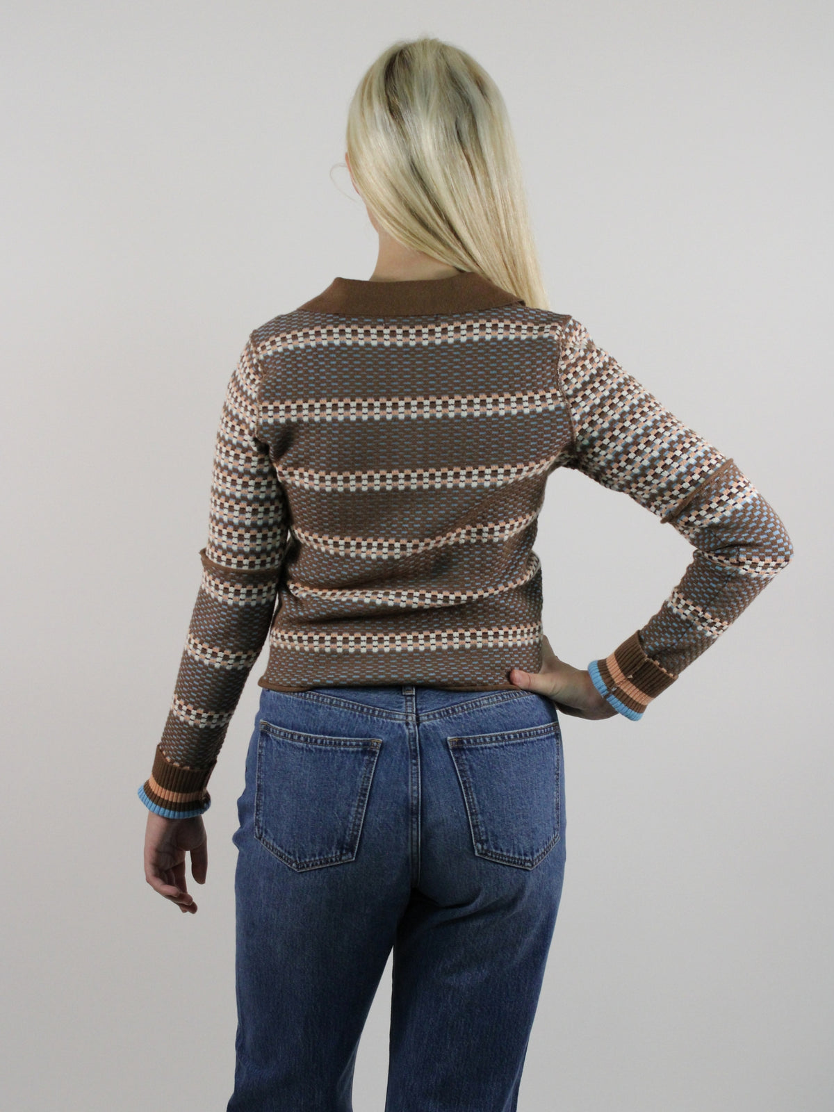 We The Free Level Up Sweater brown combo