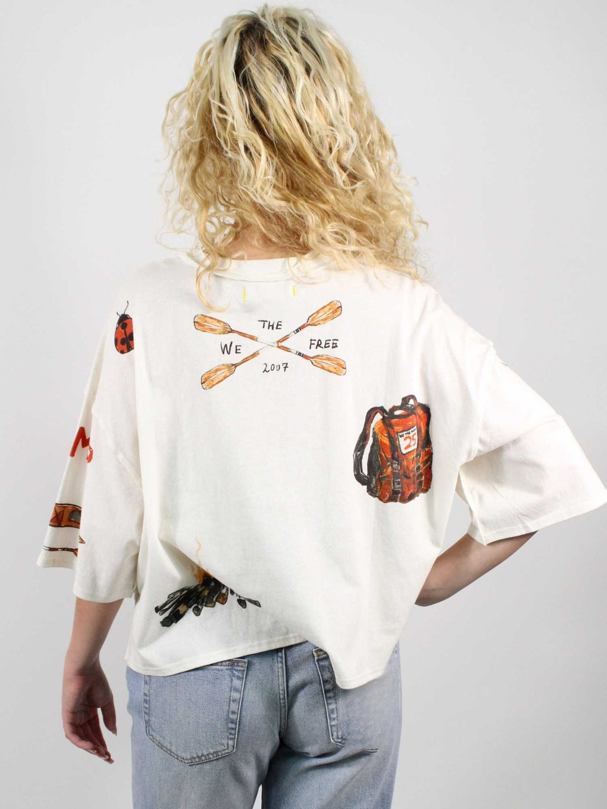 We The Free Mountain View Graphic Tee Ivory Combo