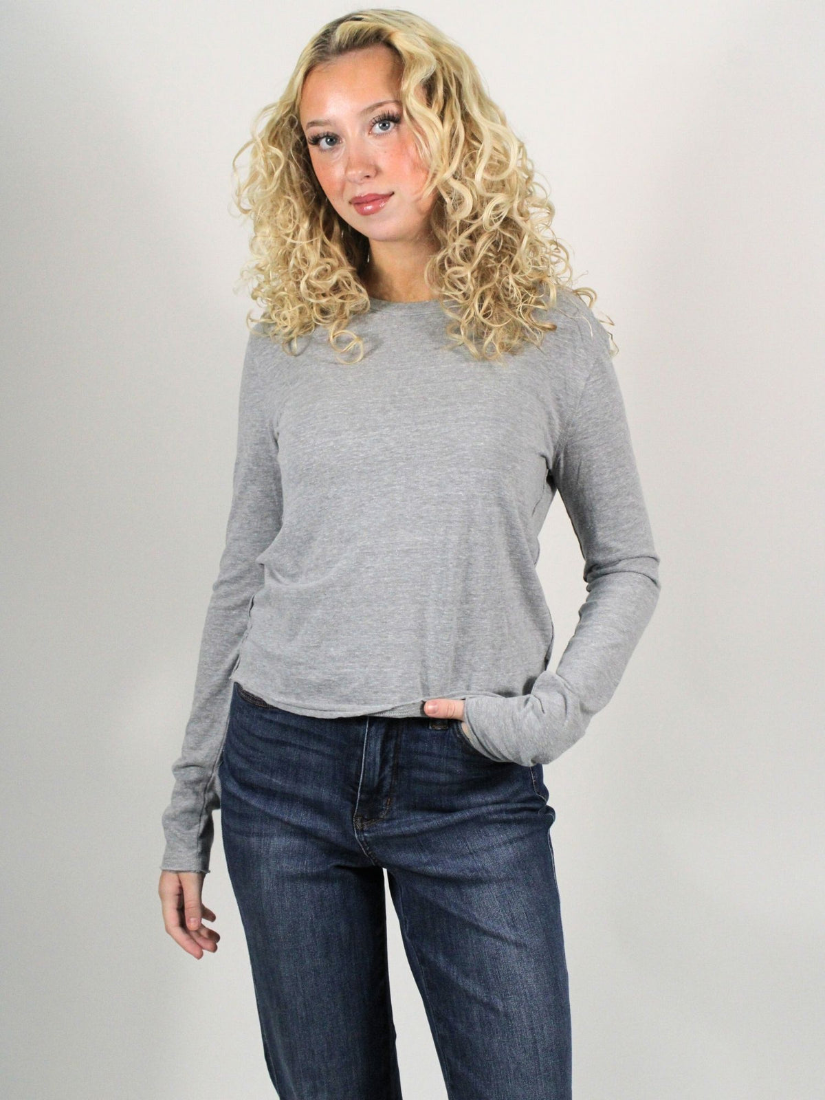 We The Free Nova Long-Sleeve Tee Greyhound