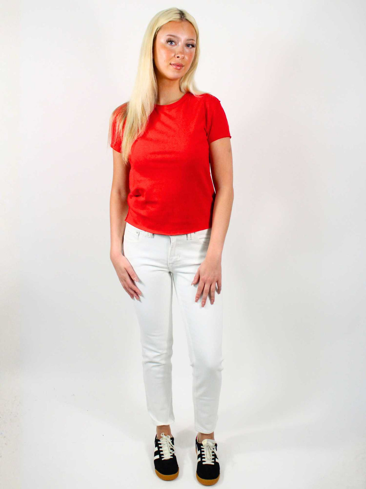 We The Free Oracle Low Rise Slim Straight Jean Optic White