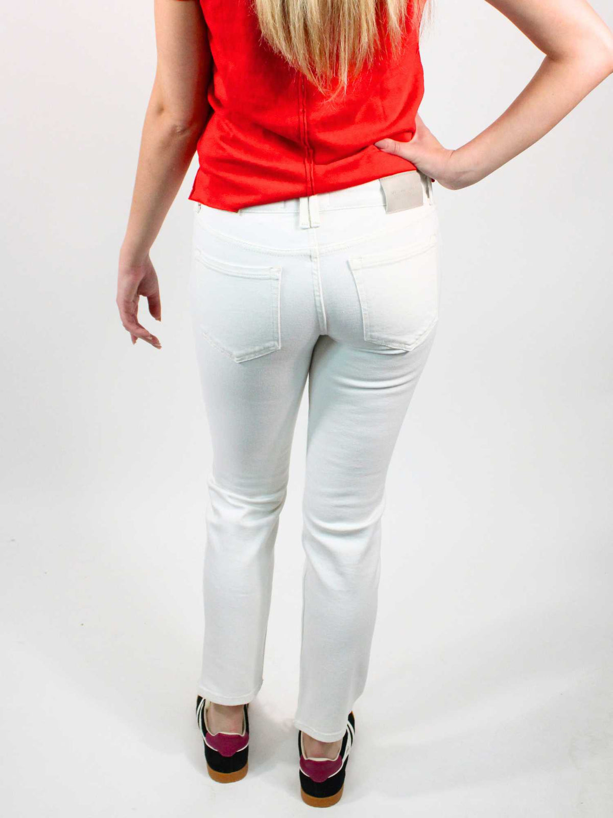 We The Free Oracle Low Rise Slim Straight Jean Optic White