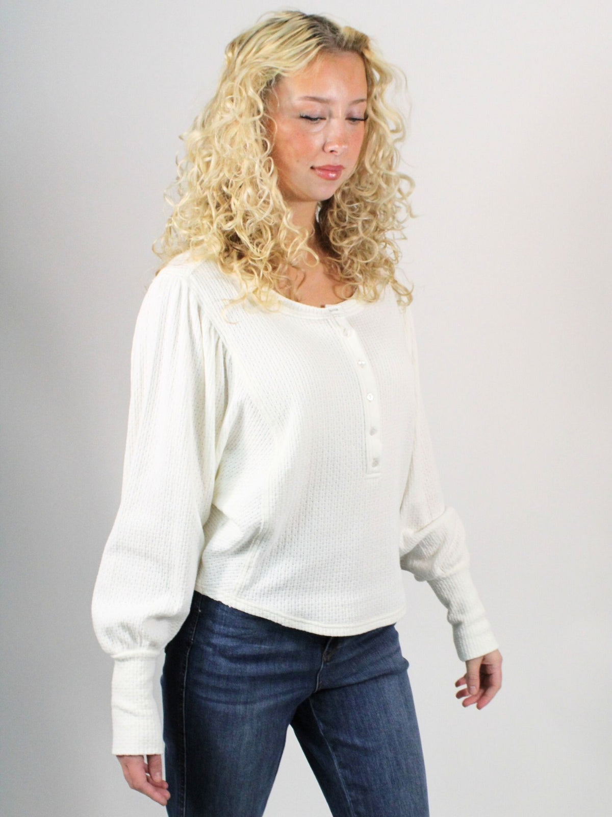 We The Free Quinn Knit Thermal Ivory