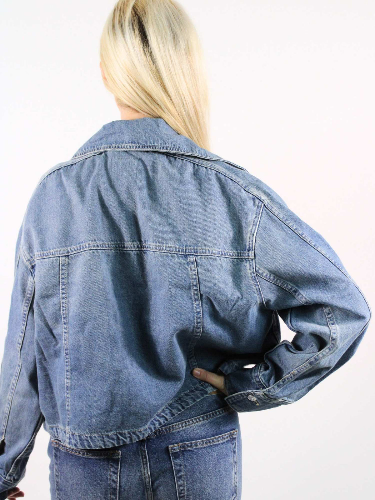 We The Free Side To Side Denim Jacket River Wash