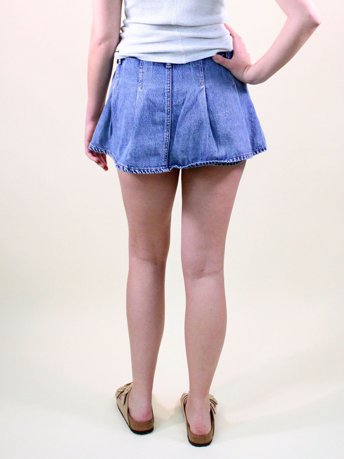 We The Free Stephie Denim Skort Bella Blue