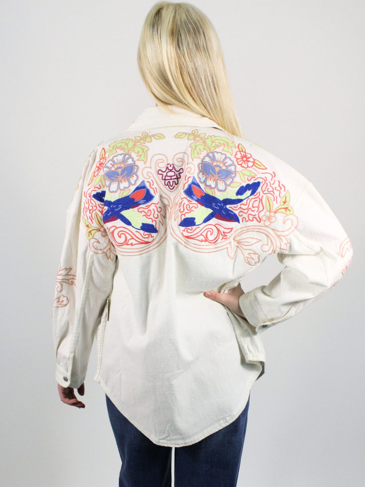 We The Free Take Flight Embroidered Shirt Snowbell Combo