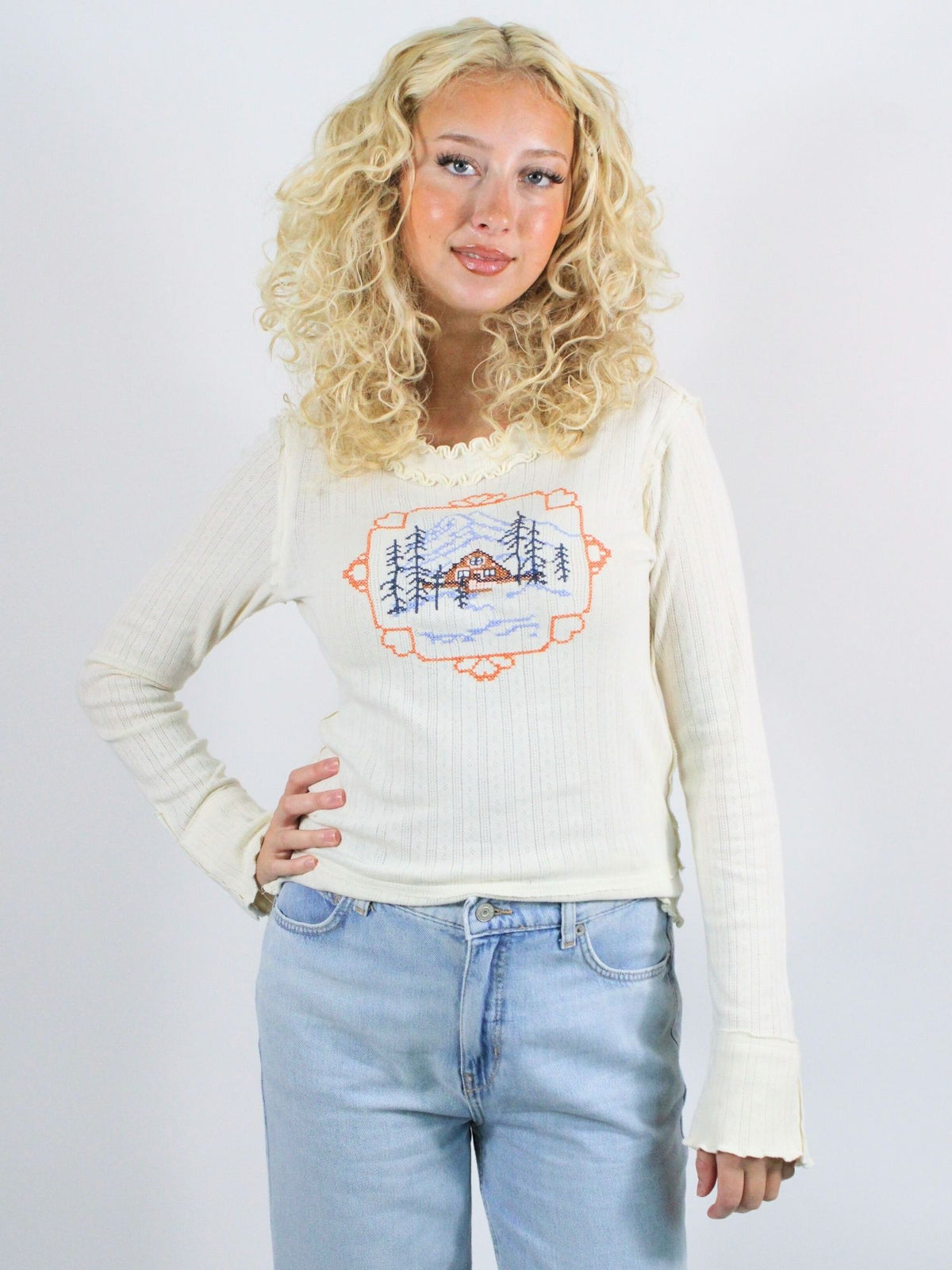We The Free Through The Woods Long Sleeve Tee A Frame Combo