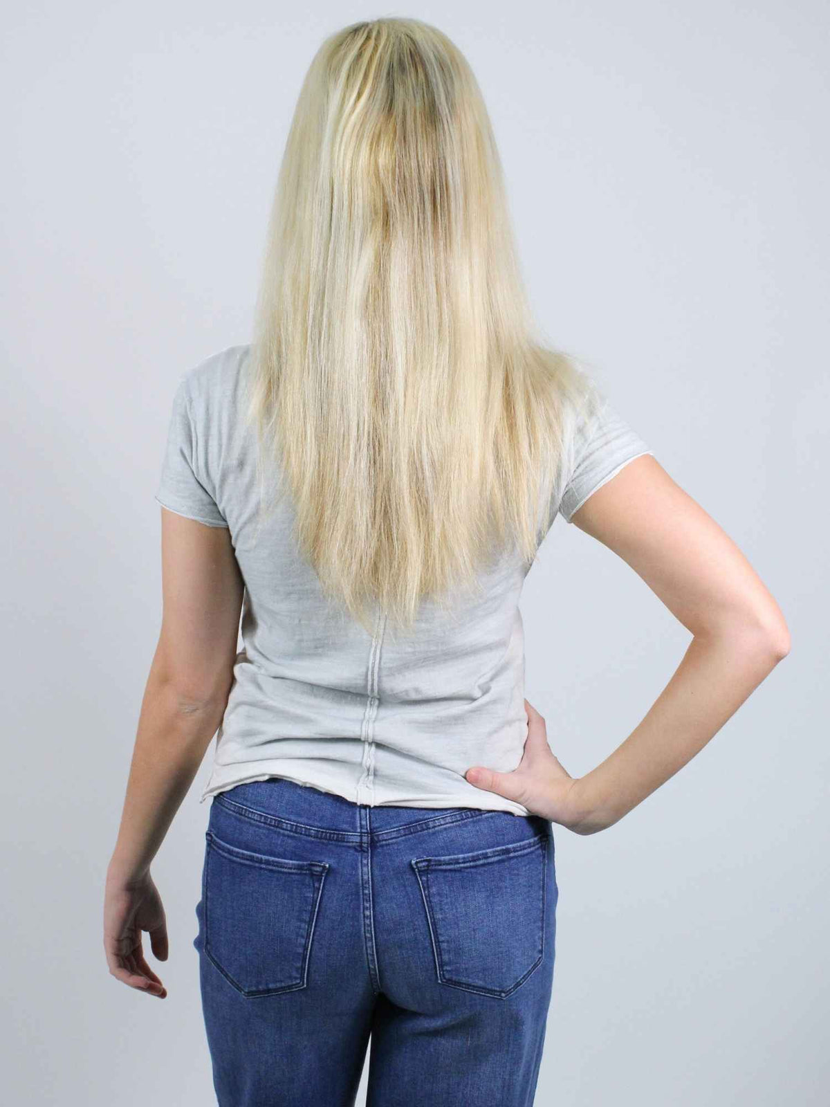 We The Free Wall Flower Tee Washed Navy Combo