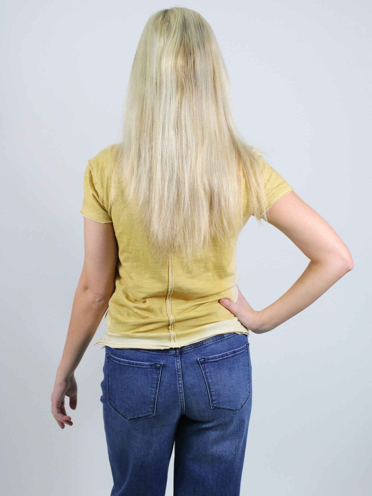 We The Free Wall Flower Tee Washed Tea Combo