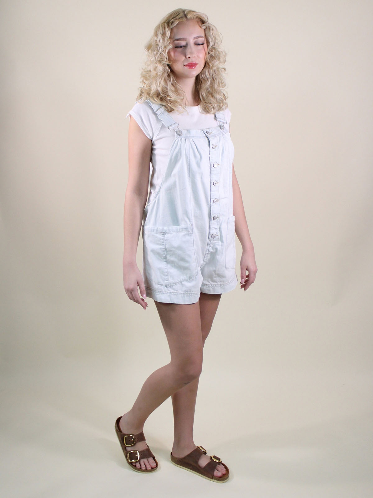 We The Free You've Got The Love One Piece Denim Romper Fade Into You