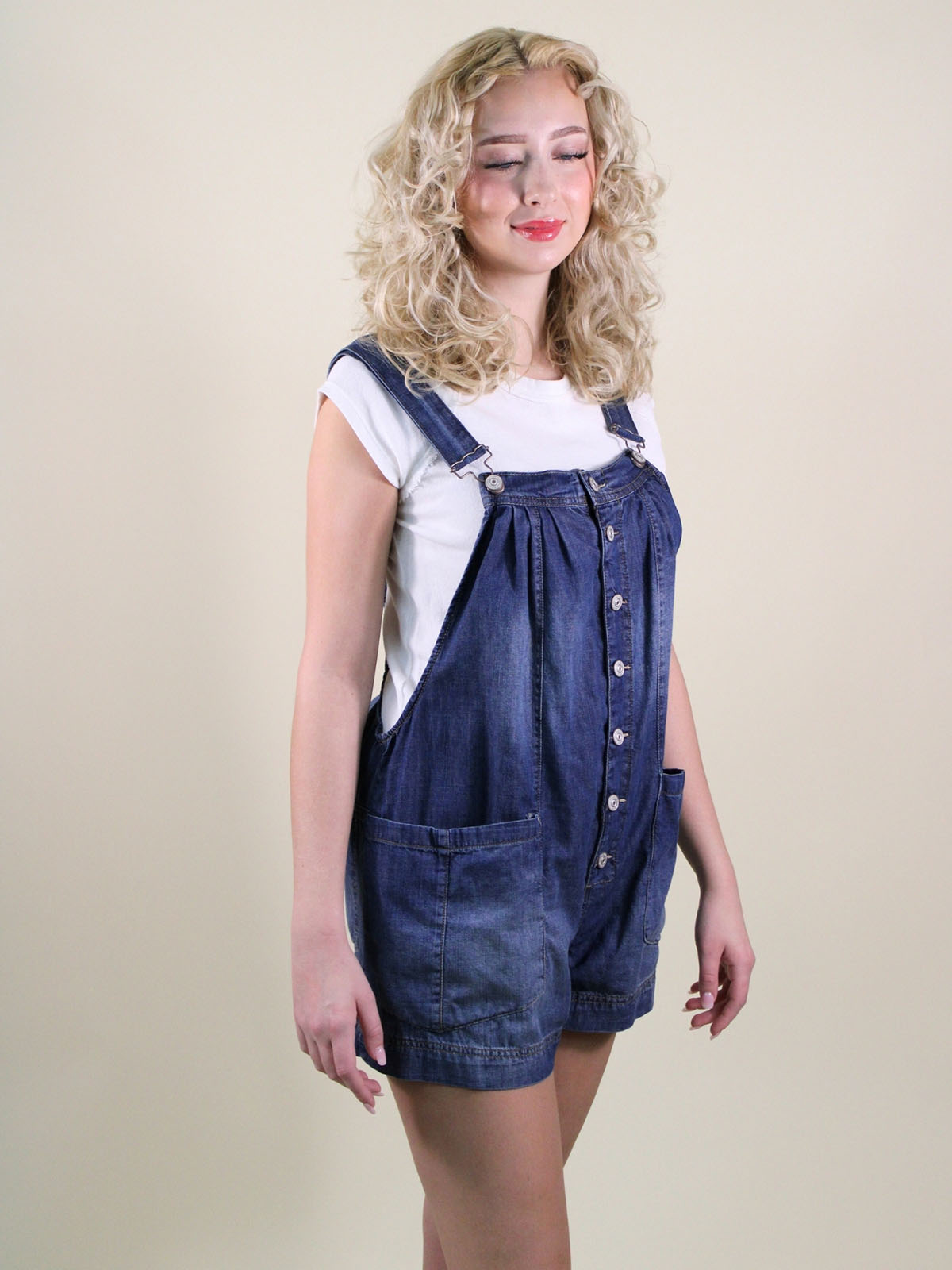 We The Free You've Got The Love One Piece Denim Romper Roulette