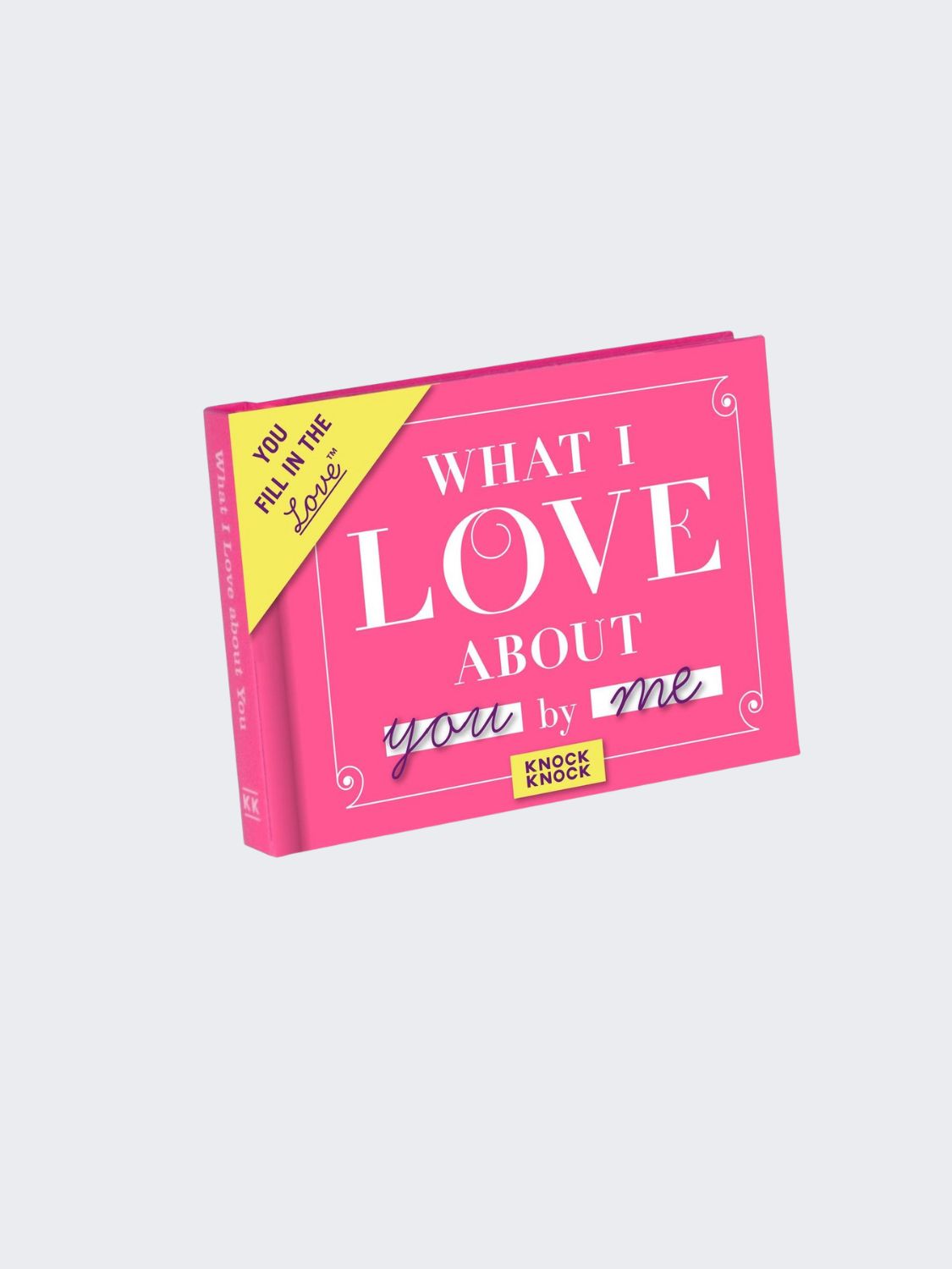 what i love about you by me fill in the blank book-front cover