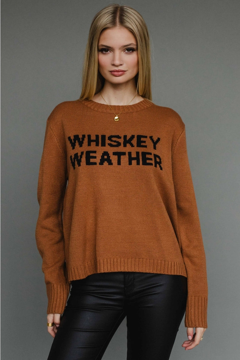 Whiskey Weather Sweater Brown
