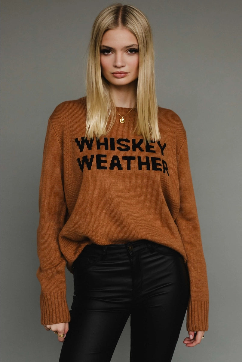 Whiskey Weather Sweater Brown