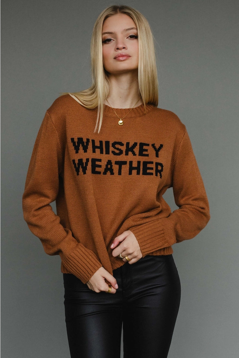 Whiskey Weather Sweater Brown