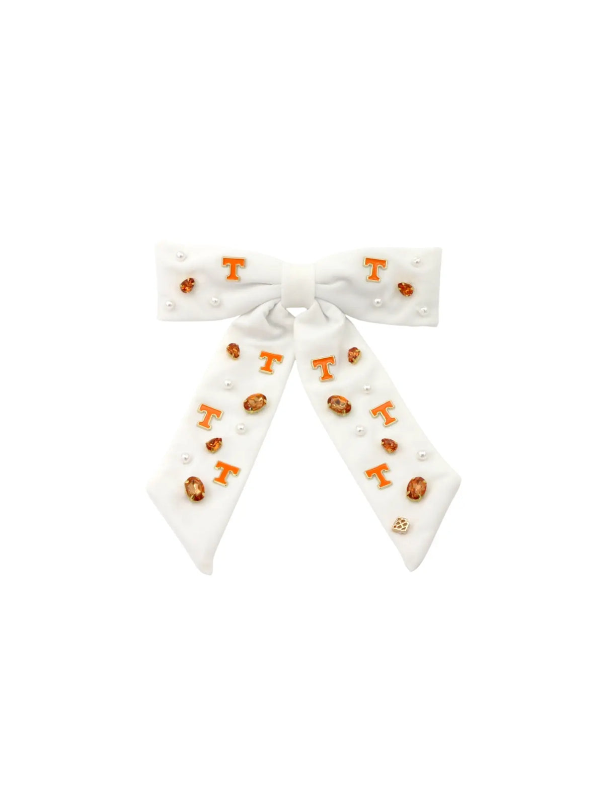 briana cannon white university of tennessee gameday bow barrette