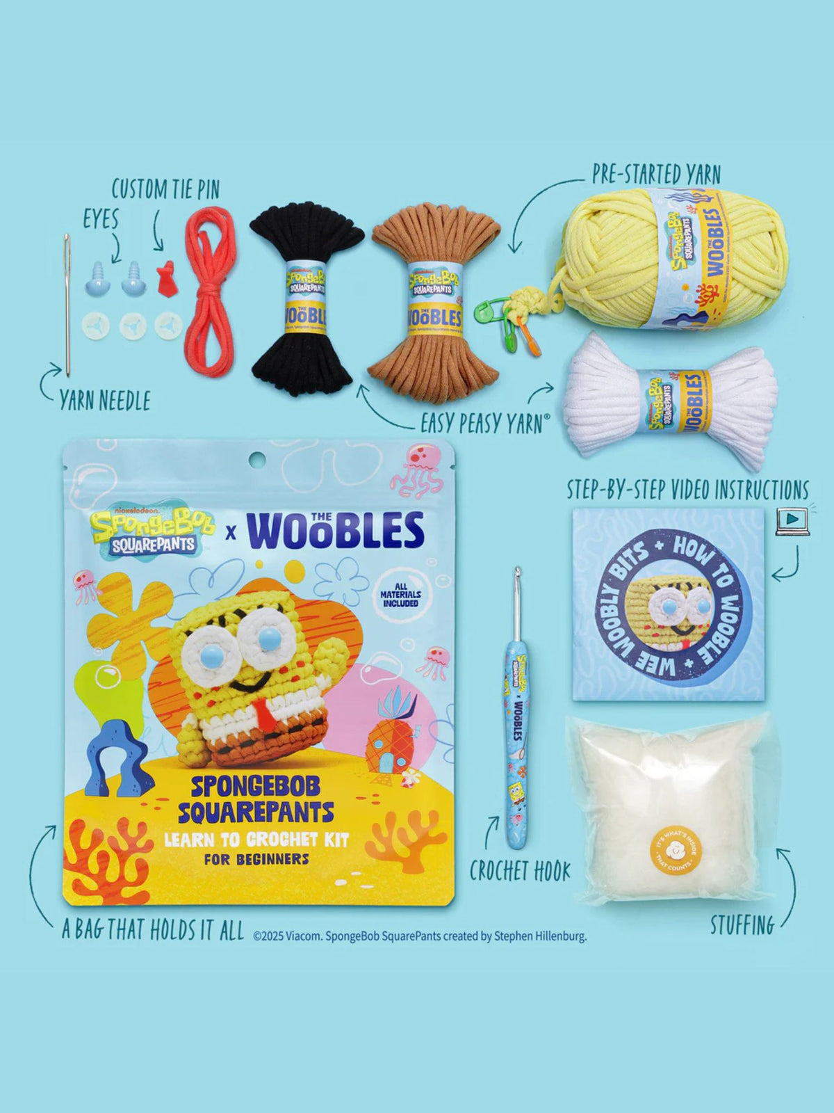 woobles Spongebob Squarepants Crochet Kit