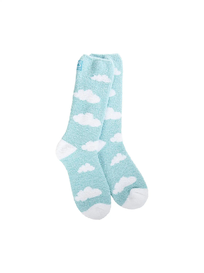 World's Softest Cozy Cloud Crew Sock Turquoise